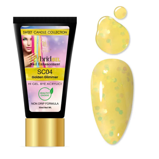HYBA BEAUTY HyGel Sweet Candie Collection 30ml - Golden Glimmer #SC04