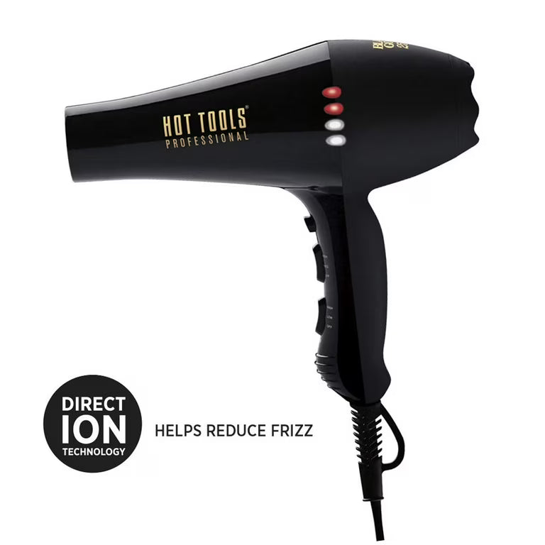 HOT TOOLS Professional Black Gold Ionic AC Motor Salon Dryer