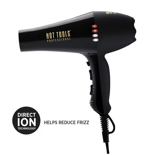 HOT TOOLS Professional Black Gold Ionic AC Motor Salon Dryer