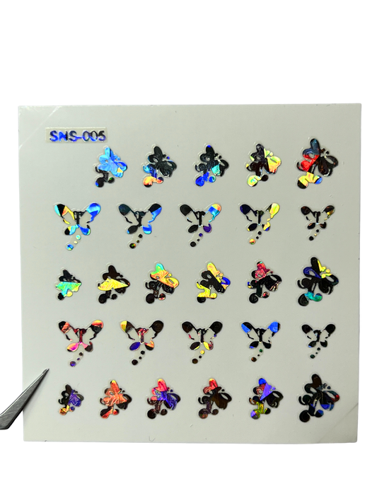 LECECIA Seashell Holographic Nail Stickers - SNS-005