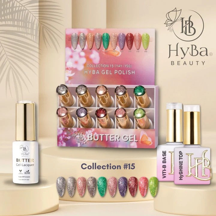 HYBA BEAUTY Butter Gel Polish 12ml - SERIES 15 (#141 - #150)