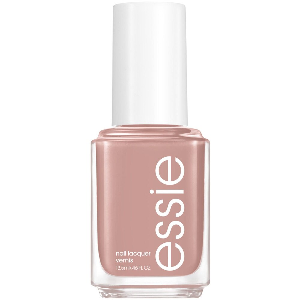 Essie nail polish bottle on a white background