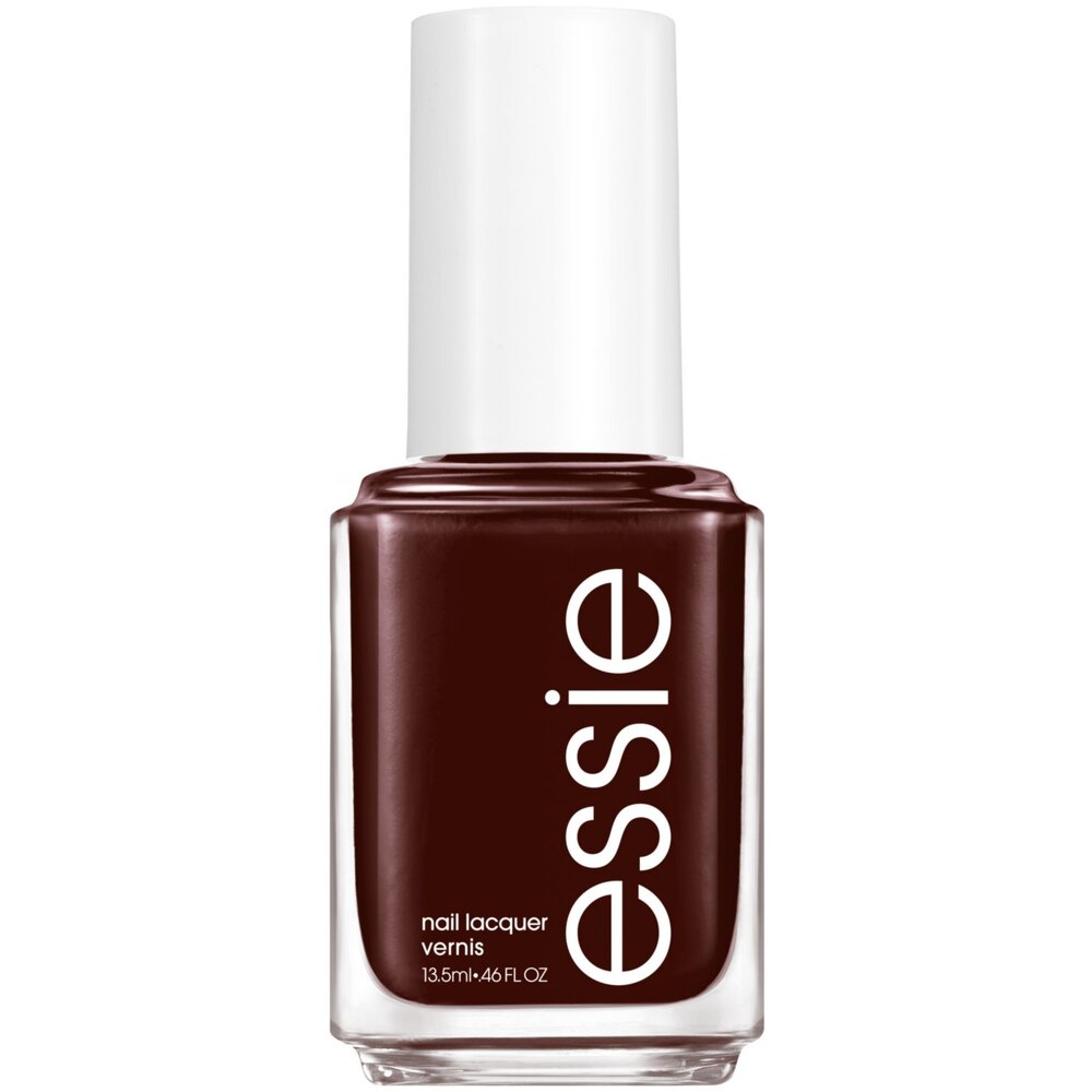Essie nail polish bottle on a white background