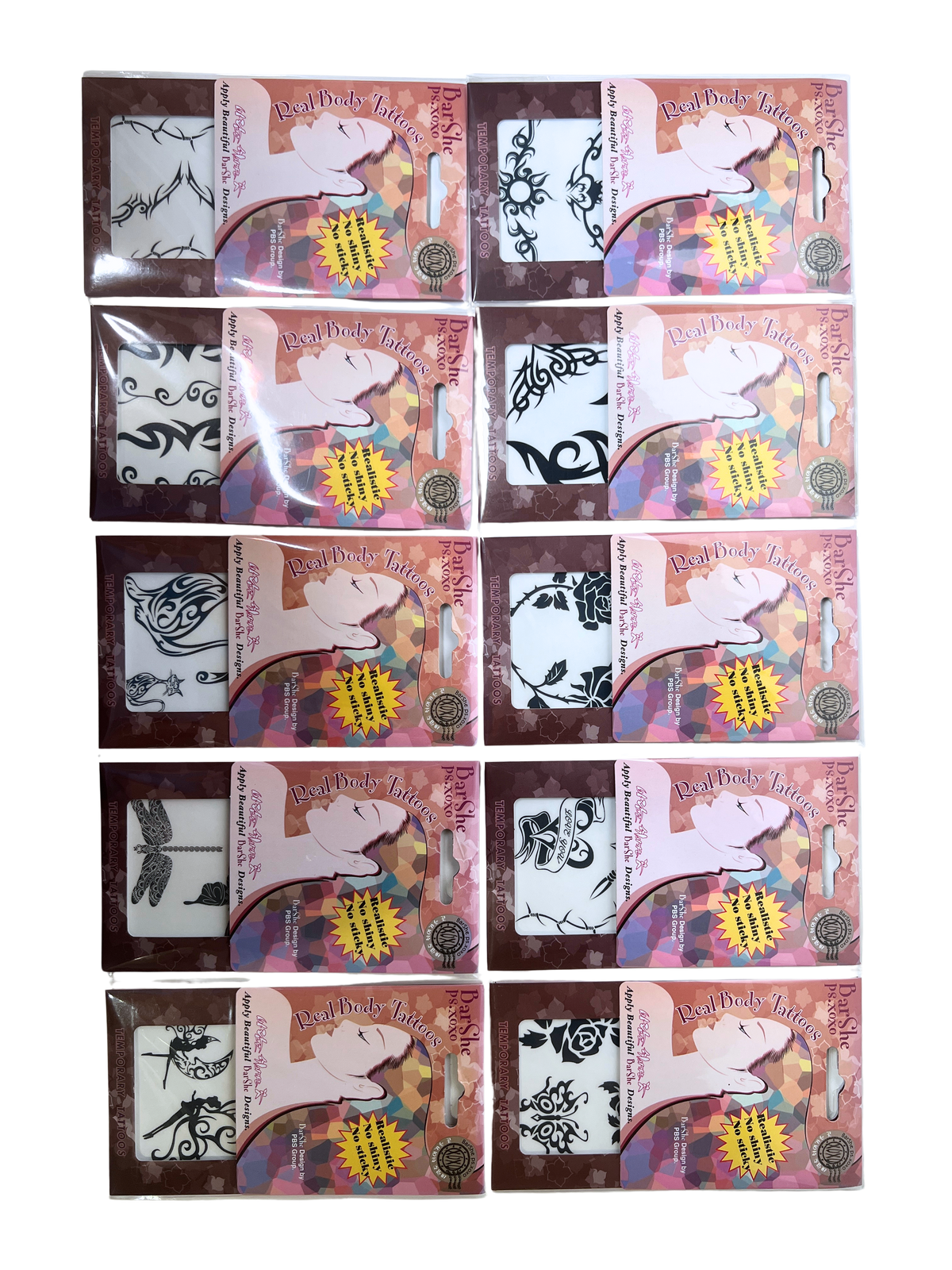 BarShe Temporary Body Tattoos - #014