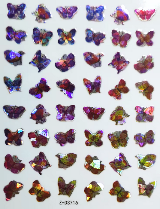 Butterfly Nail Stickers - No.16
