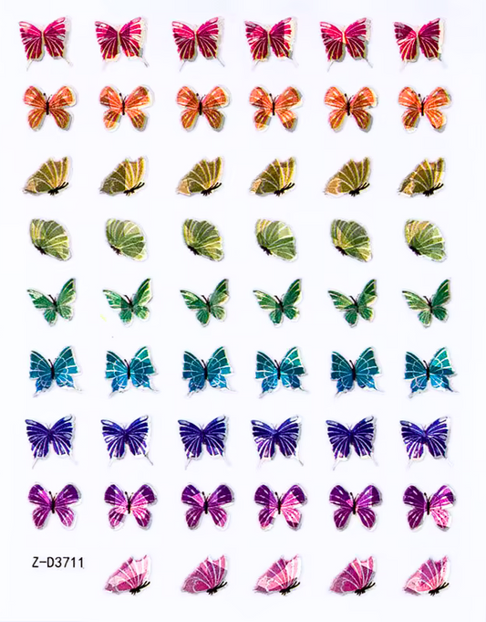 Butterfly Nail Stickers - No.11