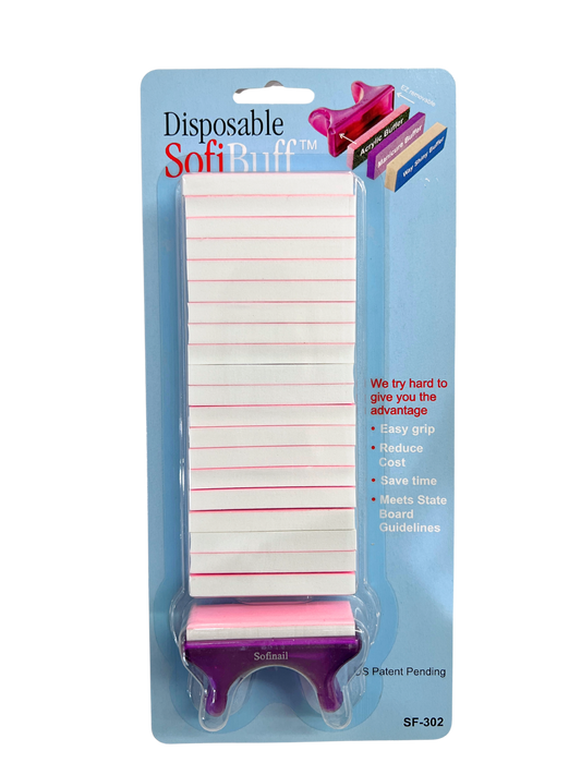 SOFINAIL™ Disposable SofiBuff™ Shiny Buffers - Pink