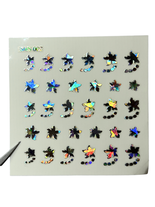 LECECIA Seashell Holographic Nail Stickers - SNS-002