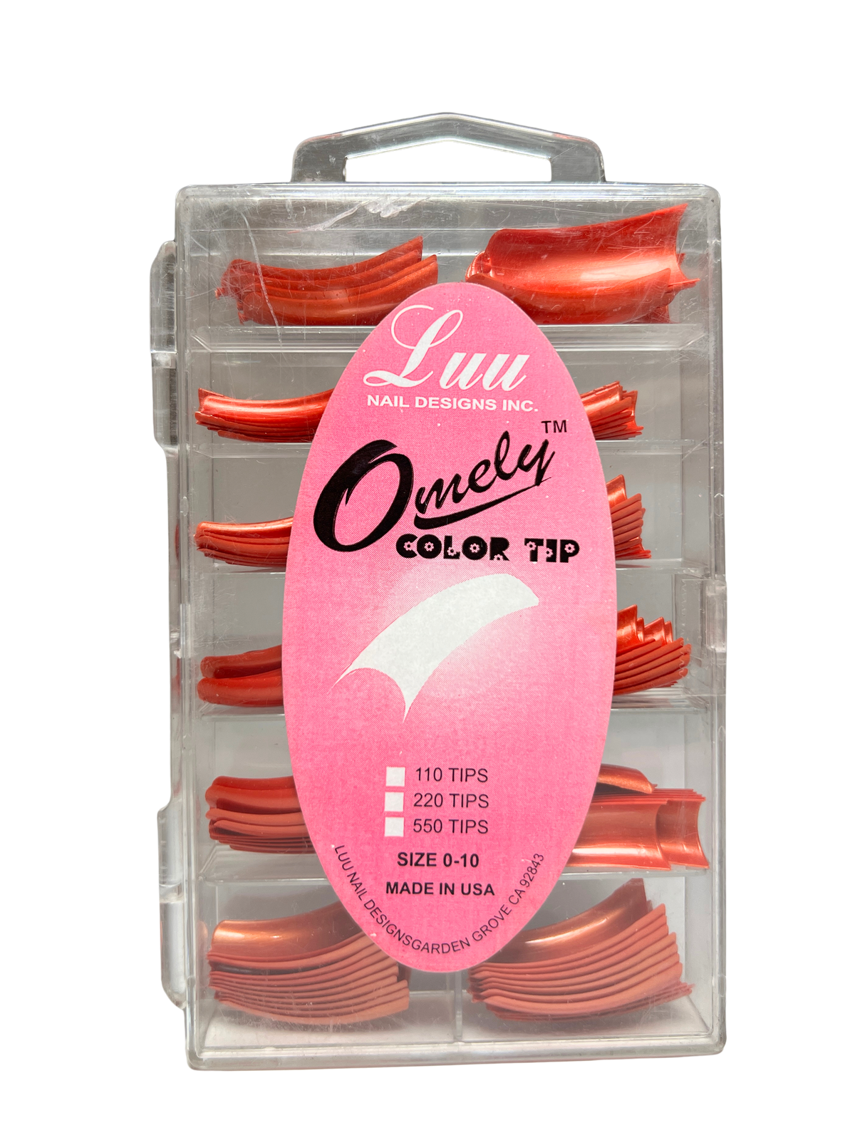 Luu Nail Designs Omely Color Tip 110pc - Burnt Orange