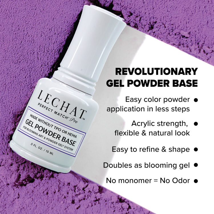 LECHAT Perfect Match Pro Gel Powder Base 0.5oz - For Blooming & Marbling