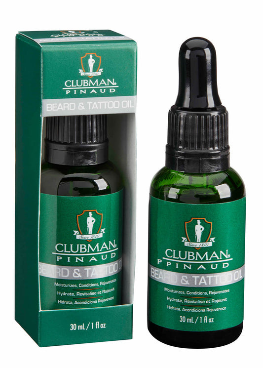 CLUBMAN Pinaud Beard and Tattoo Oil 1oz