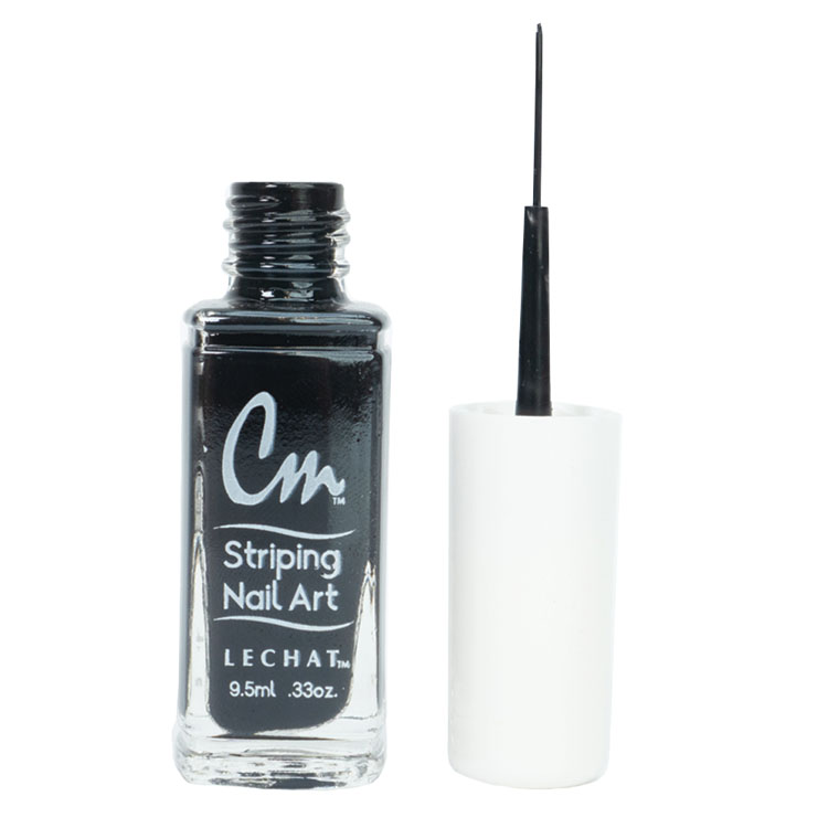 LECHAT CM Striping Nail Art Polish 0.33oz - Black #CM01