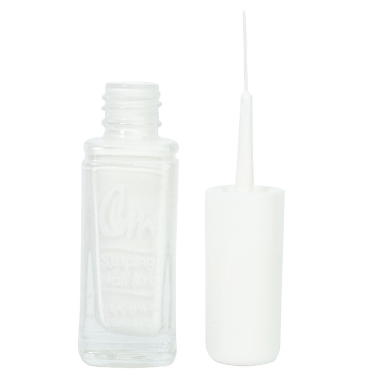 LECHAT CM Striping Nail Art Polish 0.33oz - White #CM02