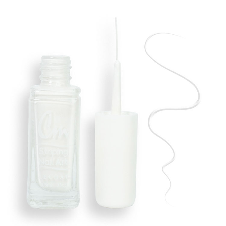LECHAT CM Striping Nail Art Polish 0.33oz - White #CM02