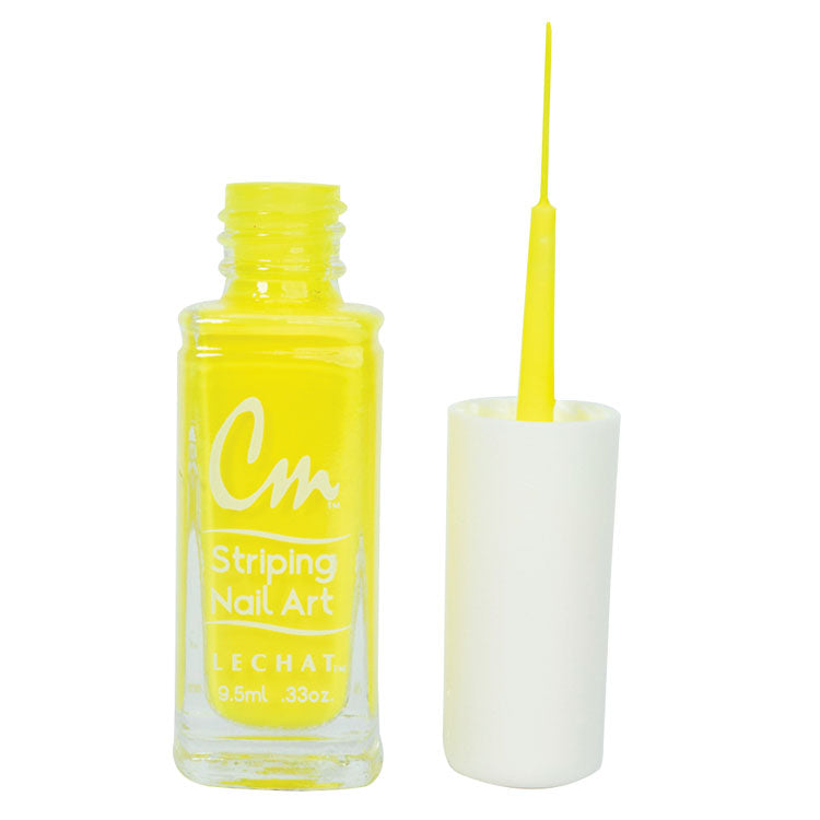 LECHAT CM Striping Nail Art Polish 0.33oz - Hot Yellow #CM03