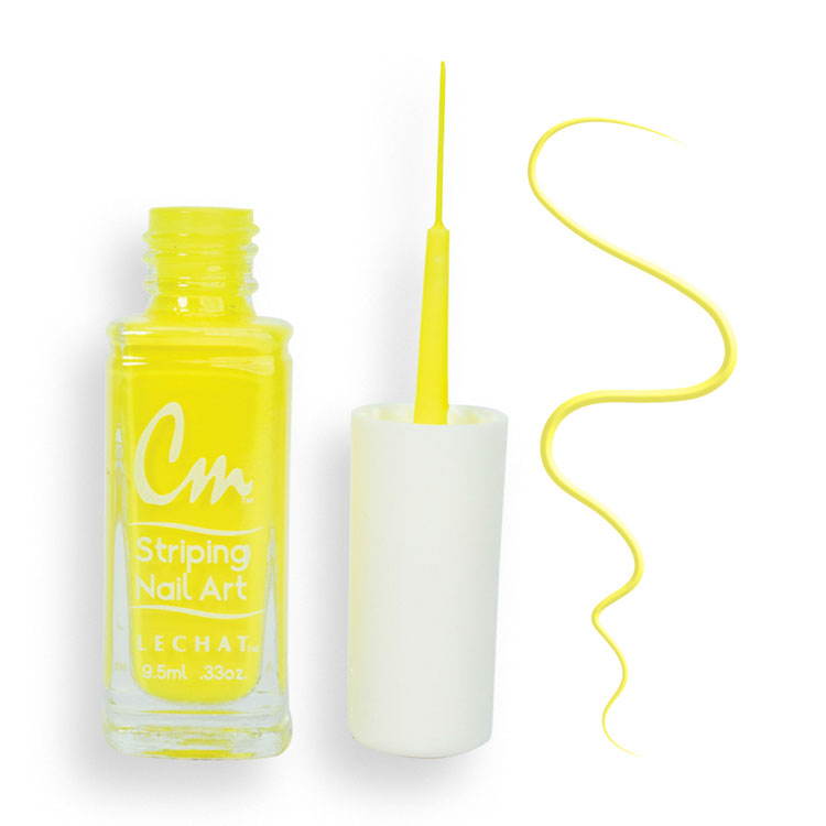 LECHAT CM Striping Nail Art Polish 0.33oz - Hot Yellow #CM03