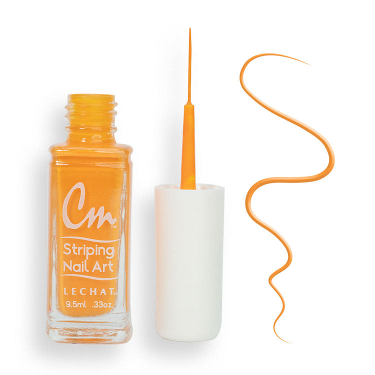 LECHAT CM Striping Nail Art Polish 0.33oz - Orange Jolt #CM04