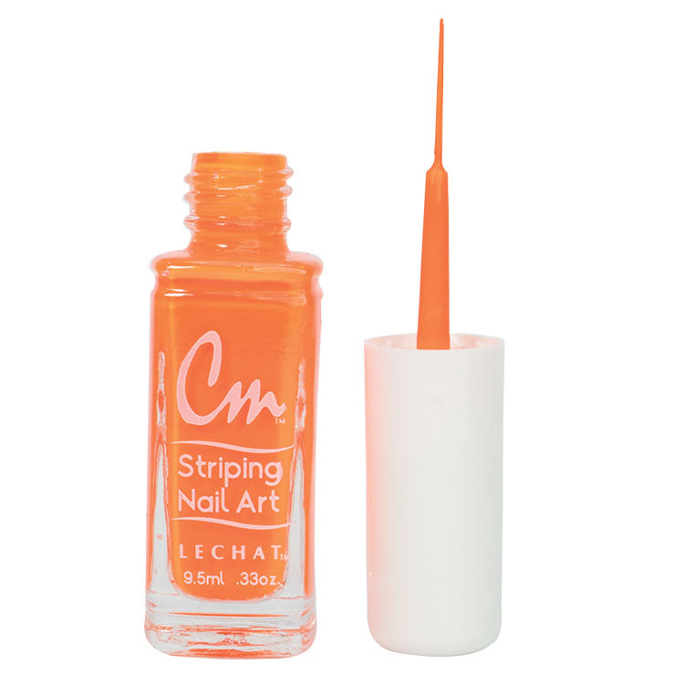 LECHAT CM Striping Nail Art Polish 0.33oz - Hot Orange #CM05