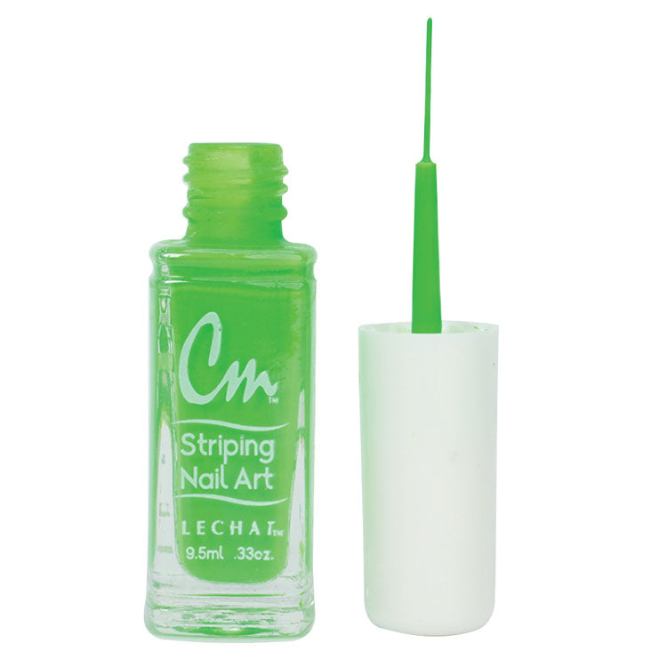 LECHAT CM Striping Nail Art Polish 0.33oz - Hot Green #CM08