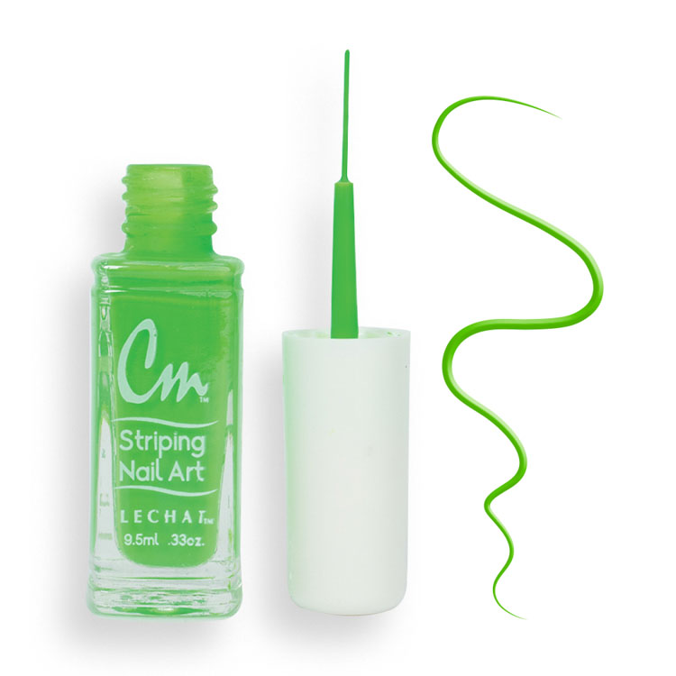 LECHAT CM Striping Nail Art Polish 0.33oz - Hot Green #CM08