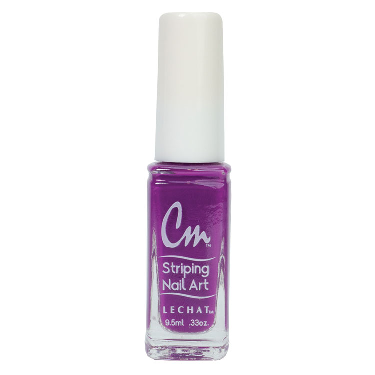 LECHAT CM Striping Nail Art Polish 0.33oz - Dark Purple #CM14