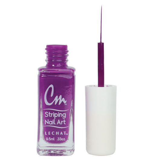 LECHAT CM Striping Nail Art Polish 0.33oz - Dark Purple #CM14