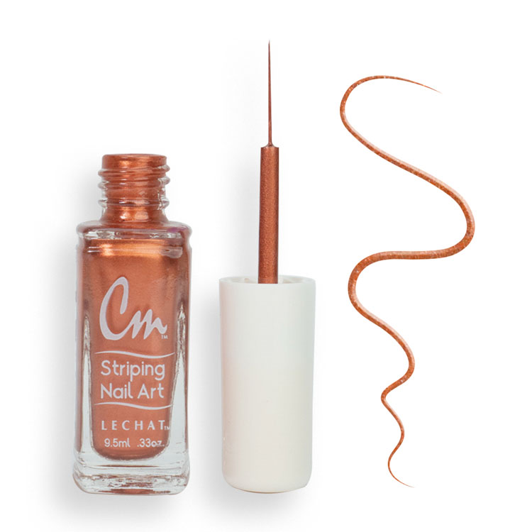 LECHAT CM Striping Nail Art Polish 0.33oz - Copper Penny #CM22