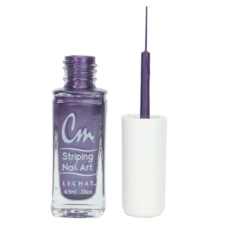 LECHAT CM Striping Nail Art Polish 0.33oz - Royal Purple #CM24