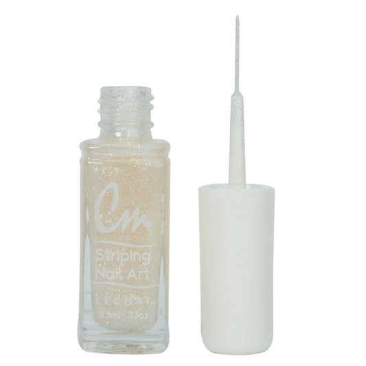 LECHAT CM Striping Nail Art Polish 0.33oz - Crystal Glitter #CM28