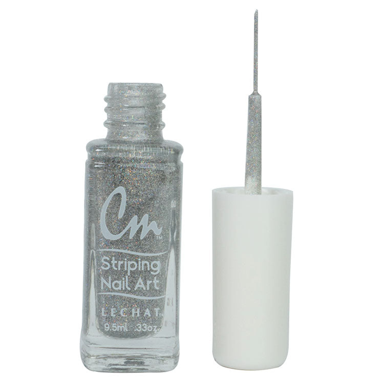 LECHAT CM Striping Nail Art Polish 0.33oz - Hologram Glitter #CM30