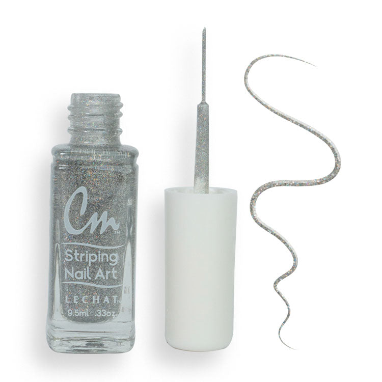 LECHAT CM Striping Nail Art Polish 0.33oz - Hologram Glitter #CM30