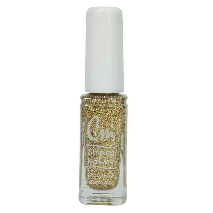 LECHAT CM Striping Nail Art Polish 0.33oz - Gold Glitter #CM31