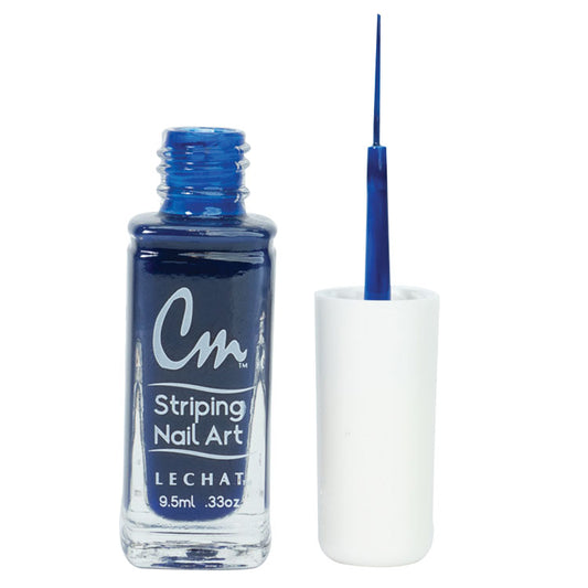 LECHAT CM Striping Nail Art Polish 0.33oz - Navy Blue #CM35