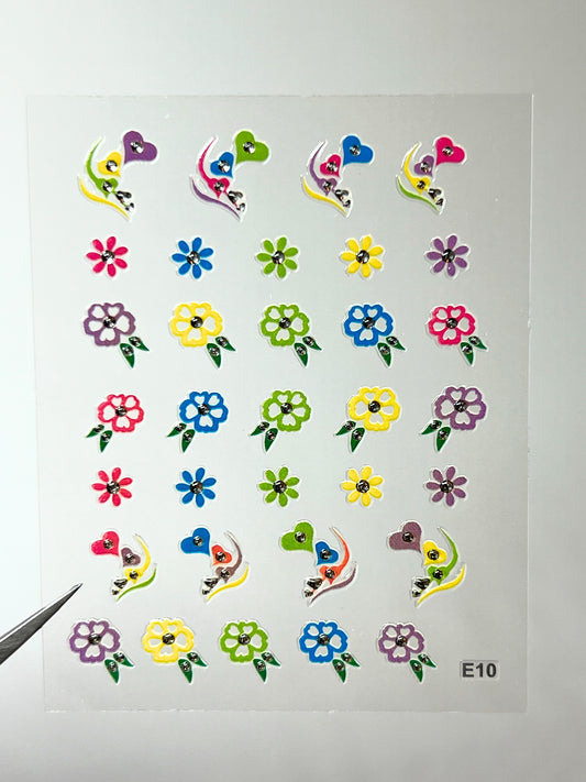 BEAUTY20 Point Nail Stickers - E10