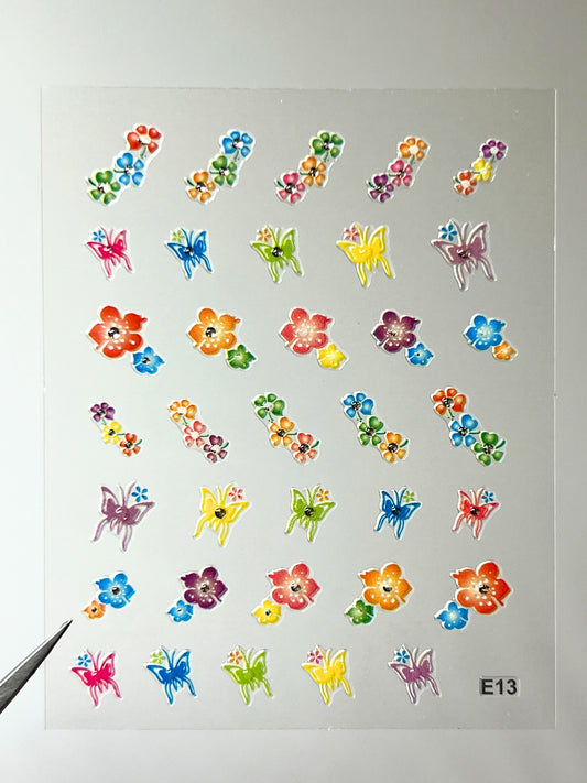 BEAUTY20 Point Nail Stickers - E13