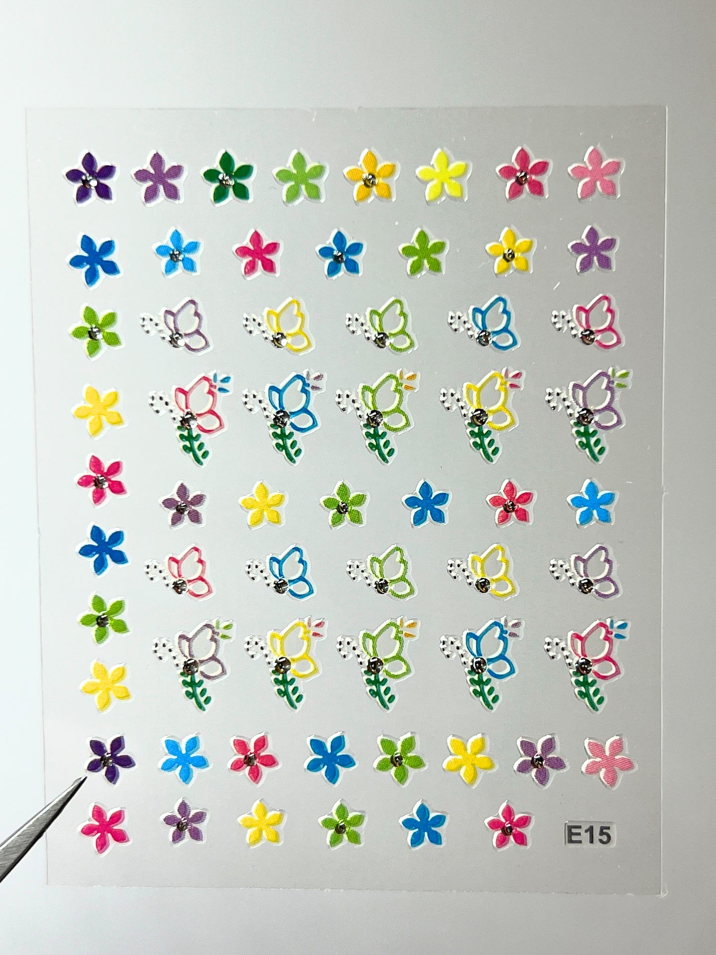 BEAUTY20 Point Nail Stickers - E15