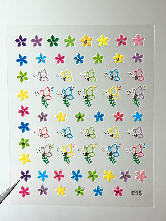BEAUTY20 Point Nail Stickers - E15