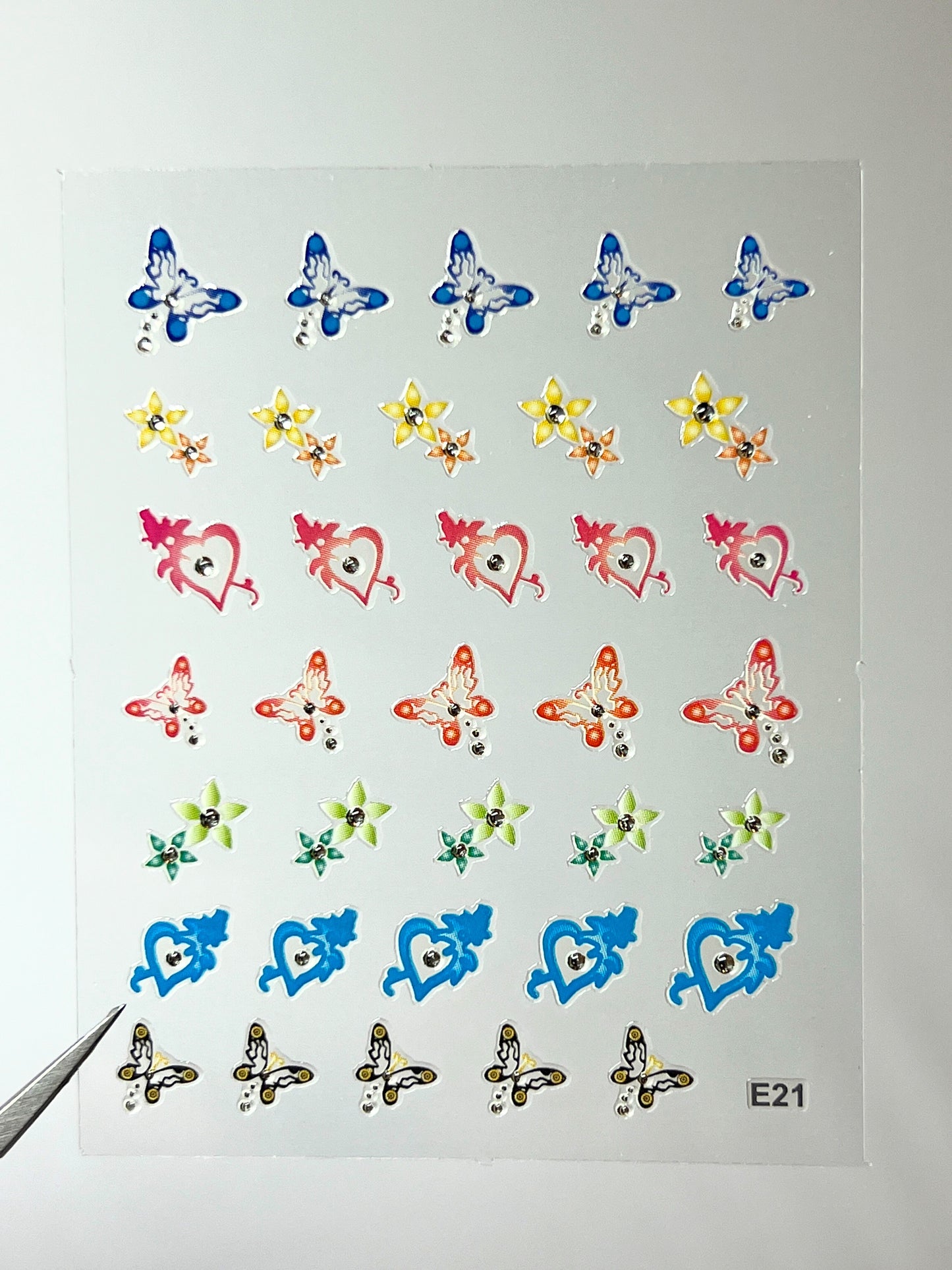 BEAUTY20 Point Nail Stickers - E21