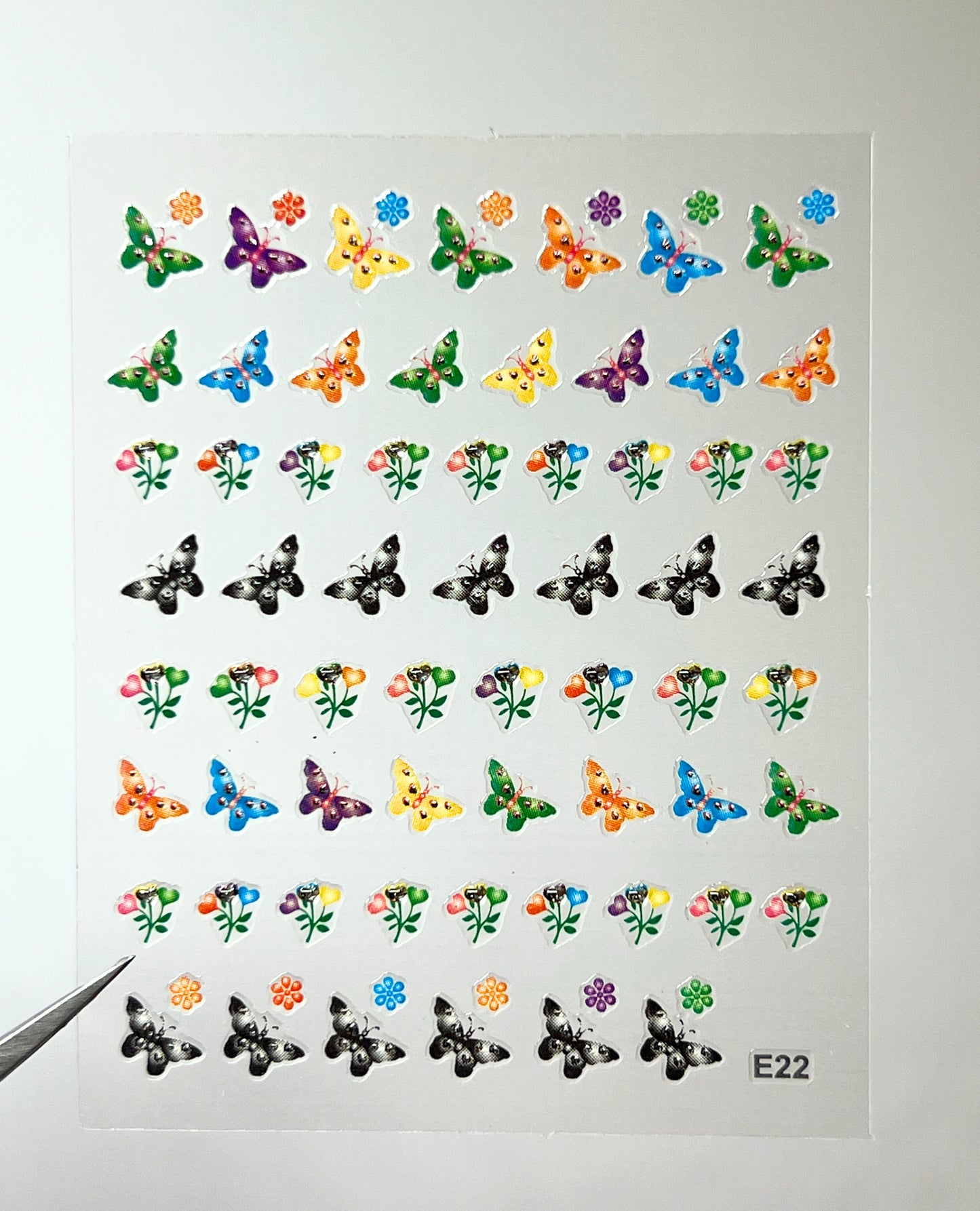 BEAUTY20 Point Nail Stickers - E22