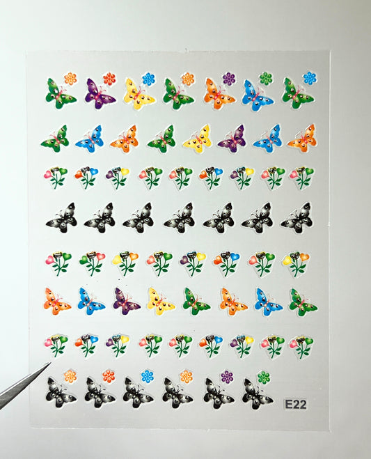 BEAUTY20 Point Nail Stickers - E22