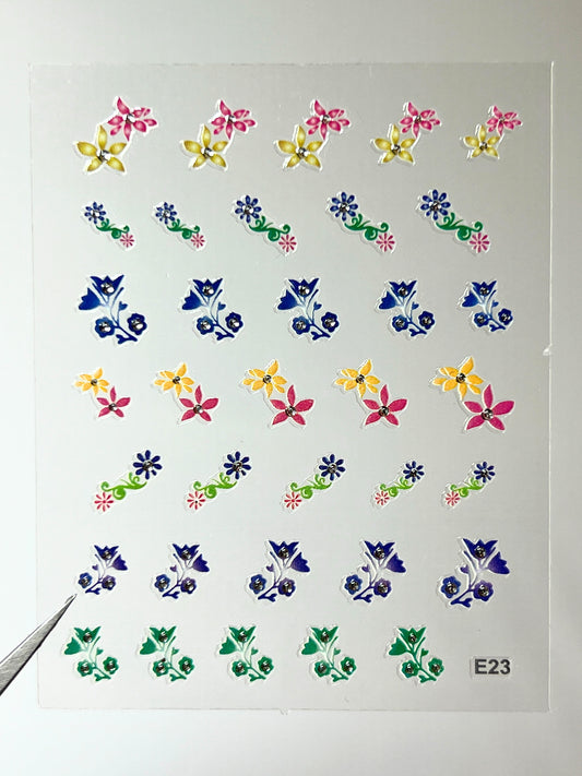 BEAUTY20 Point Nail Stickers - E23
