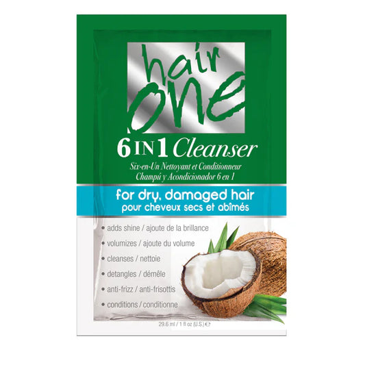 Hair One 6 in 1 Cleanser w/ Coconut Oil 1oz