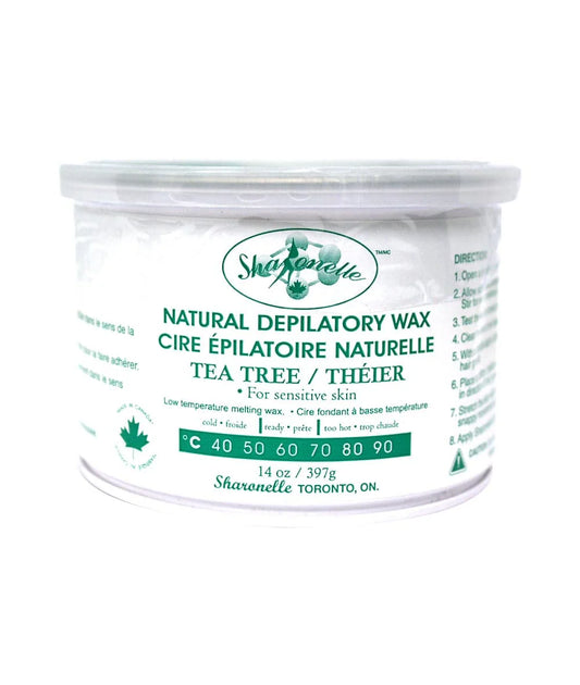 SHARONELLE Natural Depilatory Wax Tea Tree 14oz