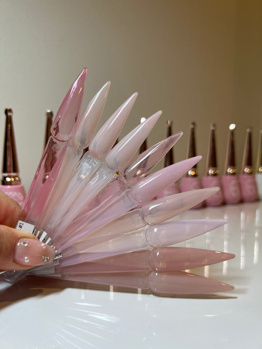 SOFIGLAZE Sheer Pinks 0.5oz - Full Set