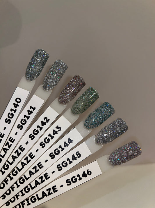 SOFIGLAZE Gel Color 0.5oz - Cosmic Reflective Glitters