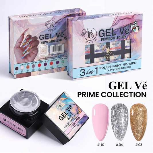 HYBA BEAUTY GEL Vẽ Prime Collection Artist Gel / 12pcs set (5g each)