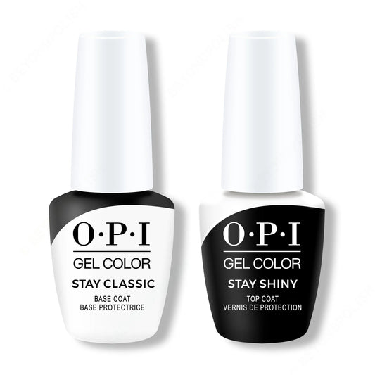 OPI Gel Color 0.5oz - Stay Classic Base & Stay Shiny Top Duo