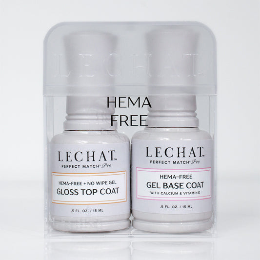 LECHAT Perfect Match Pro 0.5oz - Hema Free Gloss Top Coat & Base Coat