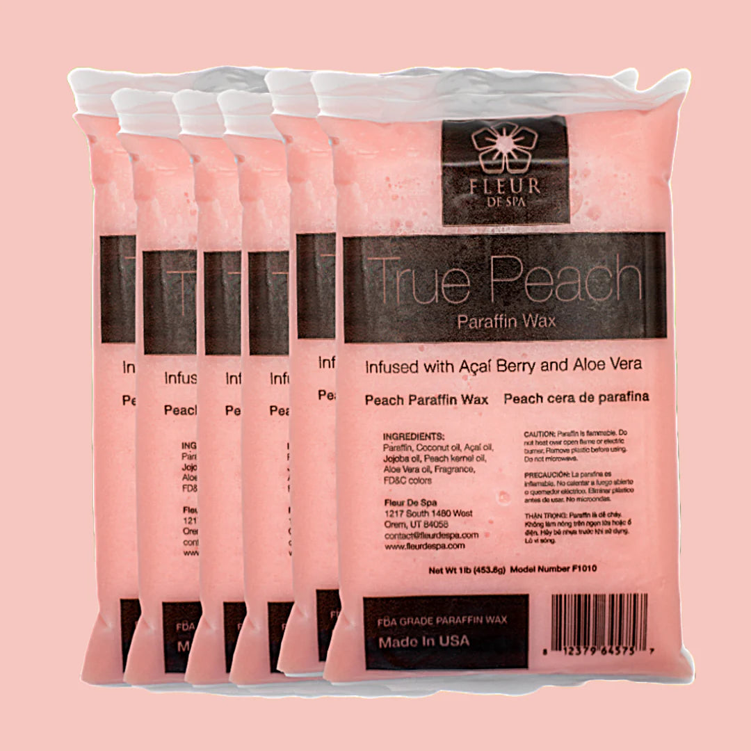 FLEUR DE SPA Paraffin Wax True Peach 6lbs Box