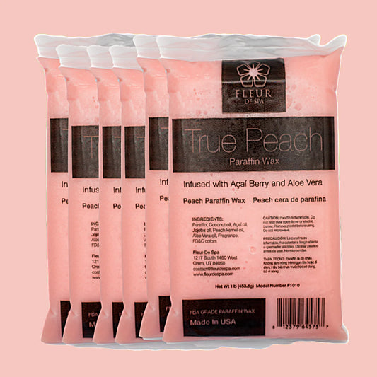 FLEUR DE SPA Paraffin Wax True Peach 6lbs Box